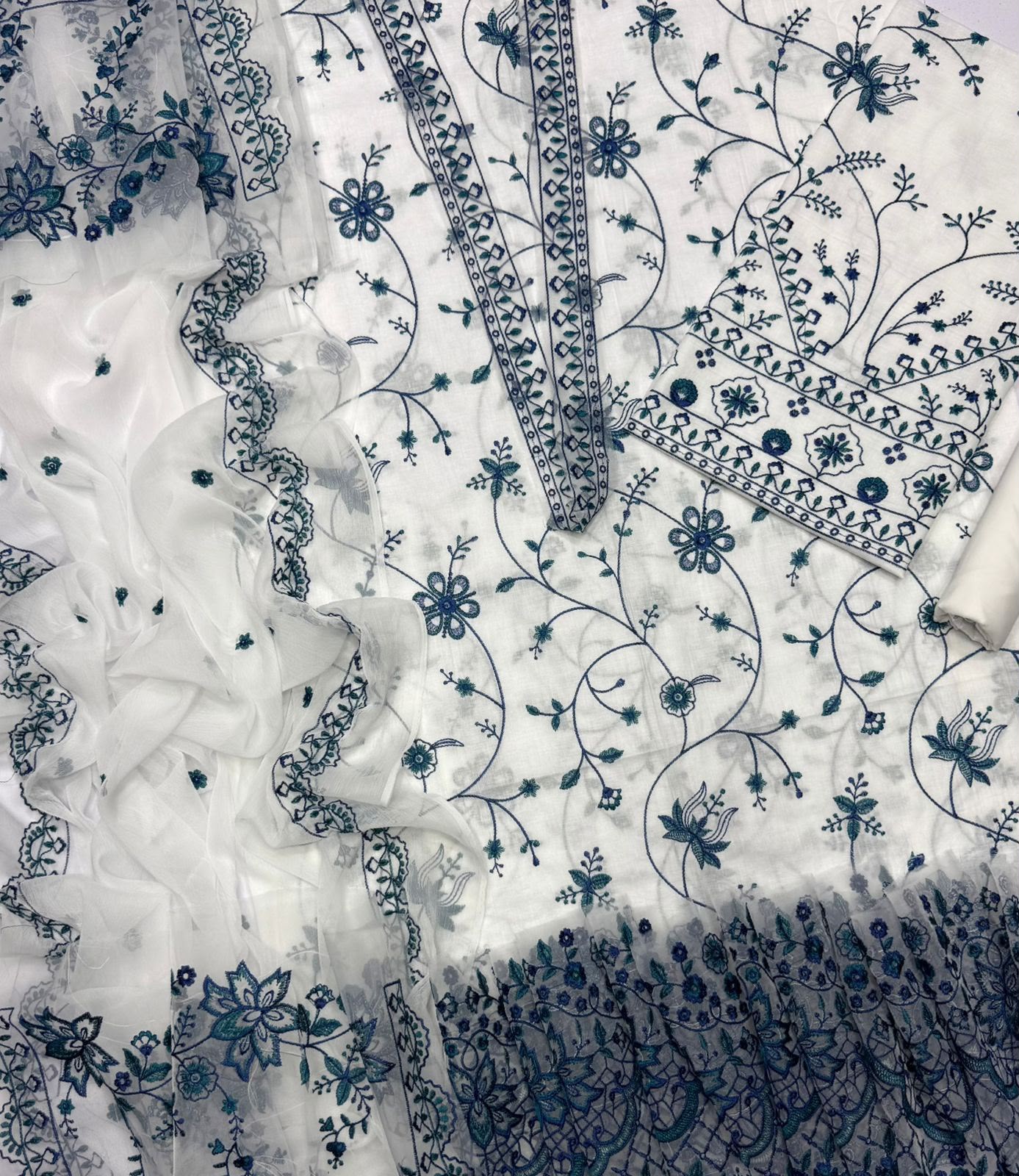 Faiza Saqlain 6163 | Unstitched Airjet Lawn Suit