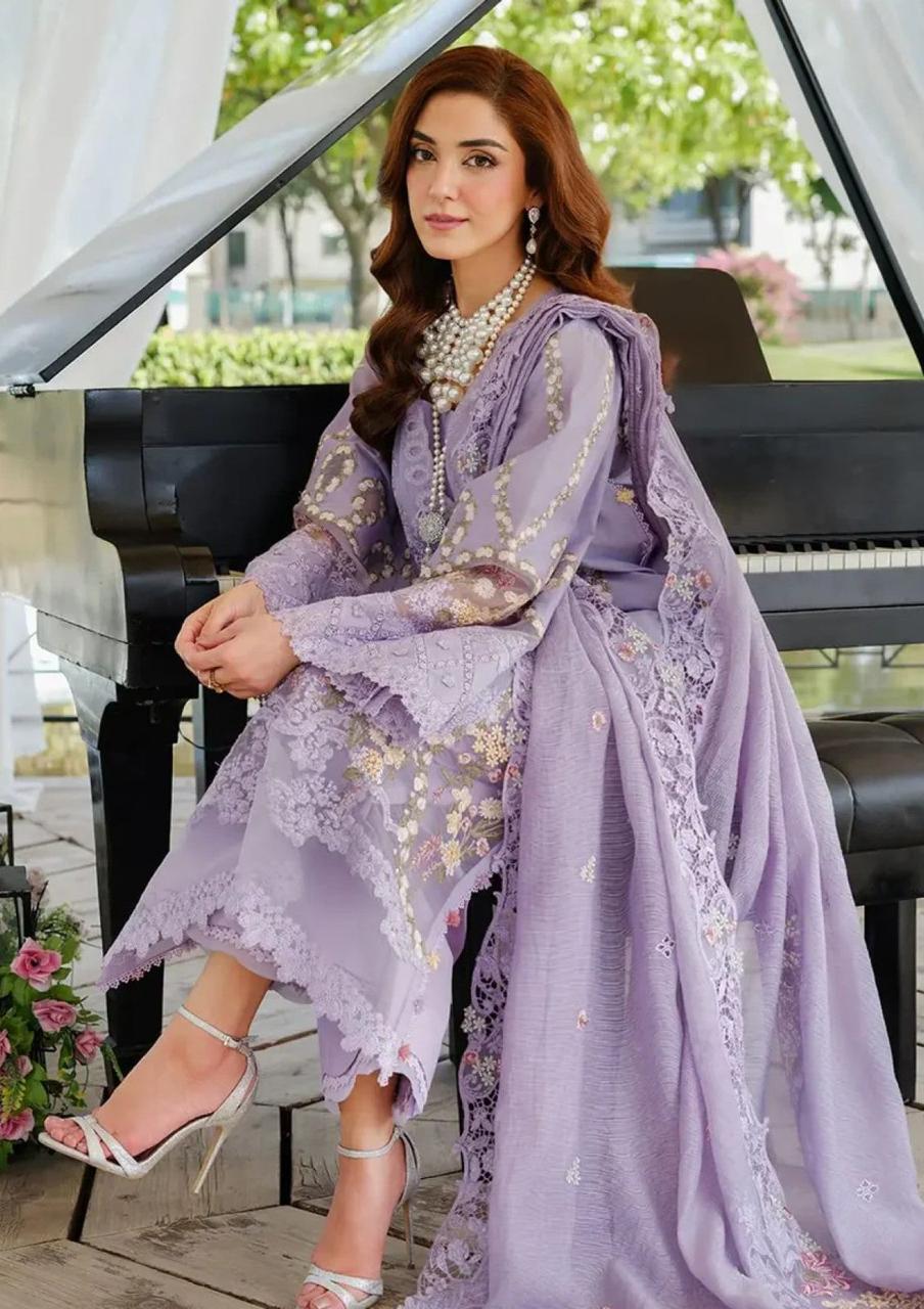 Elaf 1216 | Unstitched Airjet Lawn Suit