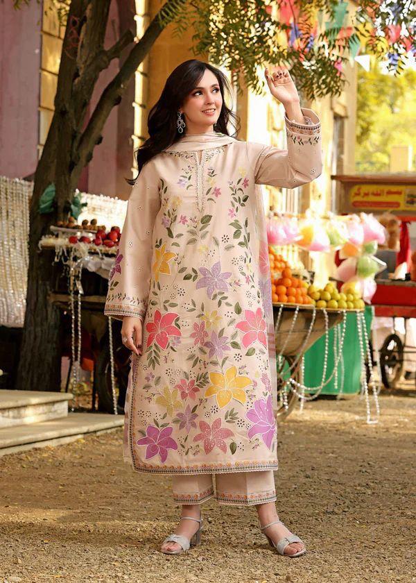 Aneels 1264 | Unstitched Airjet Lawn Suit