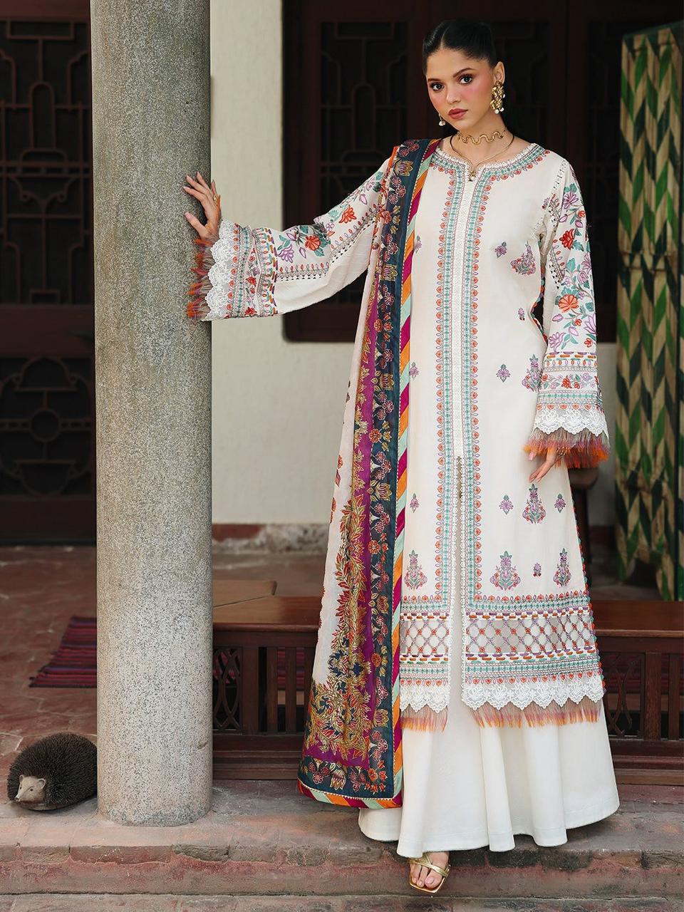 Bin Ilyas 1240 | Unstitched Airjet Lawn Suit