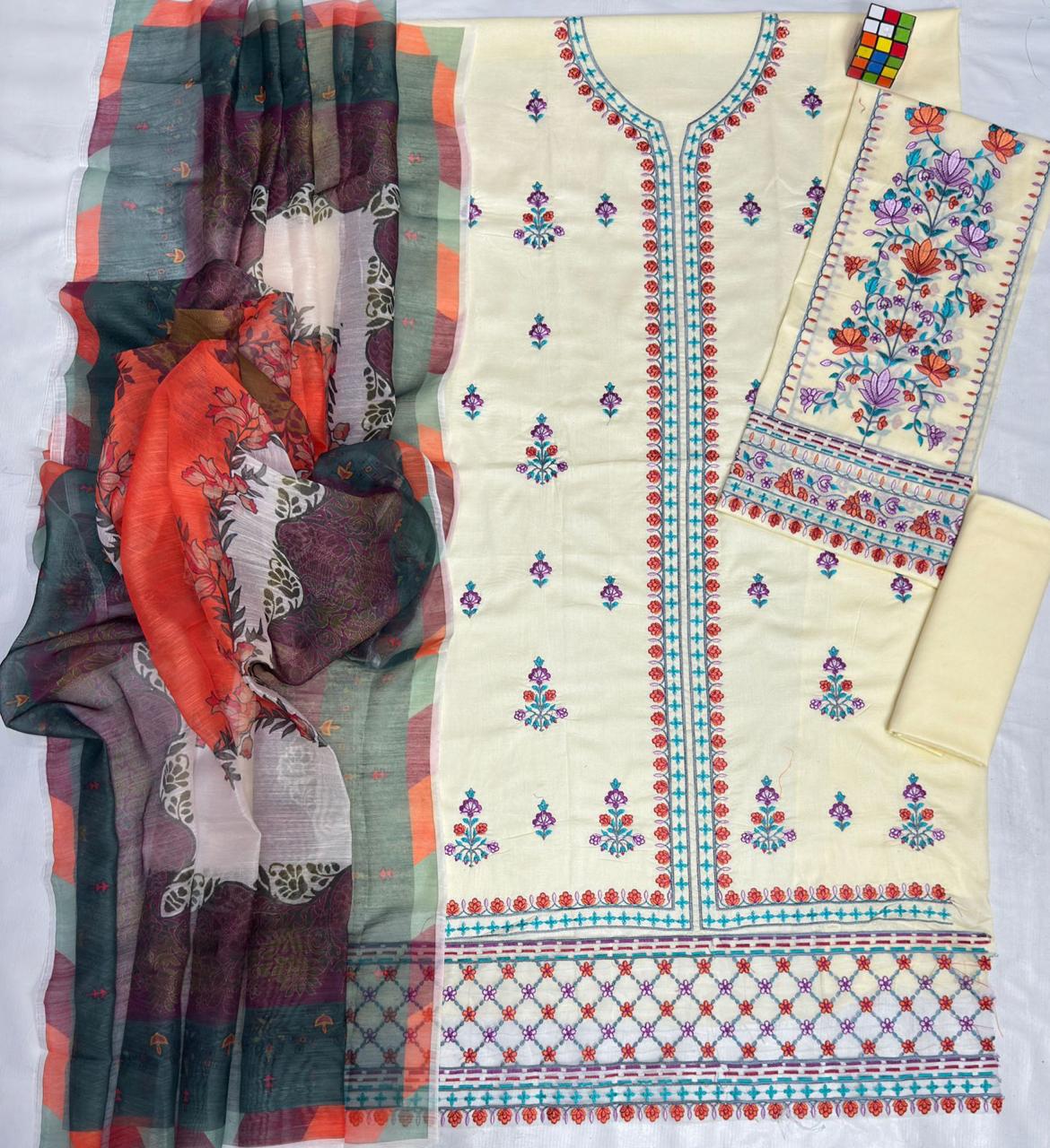 Bin Ilyas 1240 | Unstitched Airjet Lawn Suit