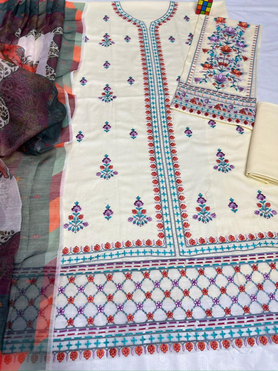 Bin Ilyas 1240 | Unstitched Airjet Lawn Suit