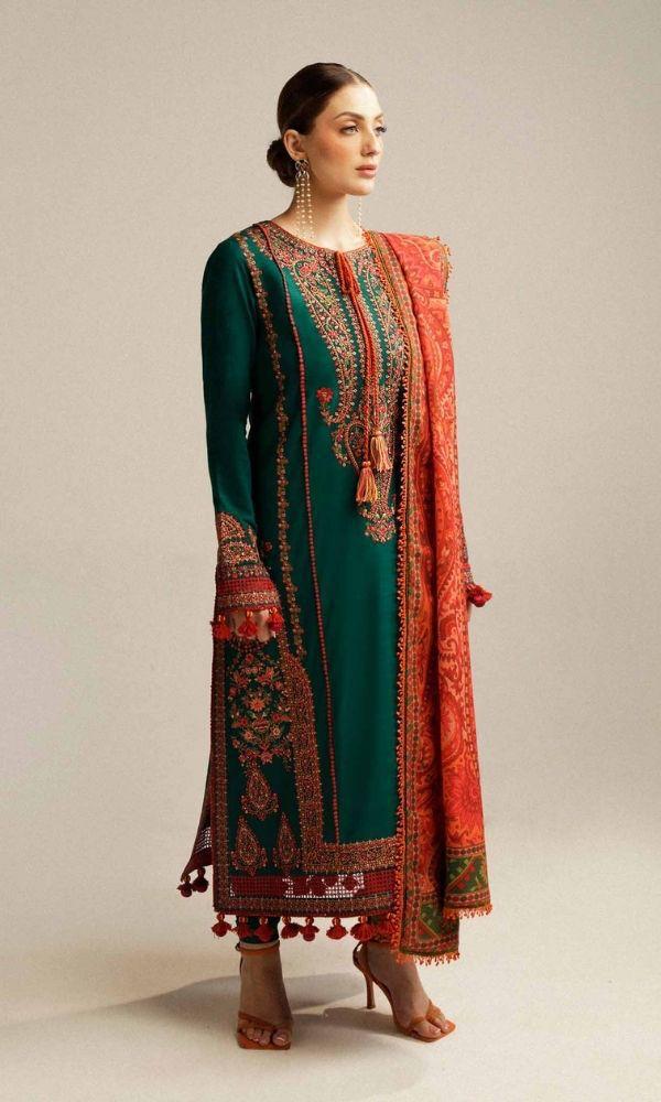 Hussain Rehar 1219 | Unstitched Airjet Lawn Suit