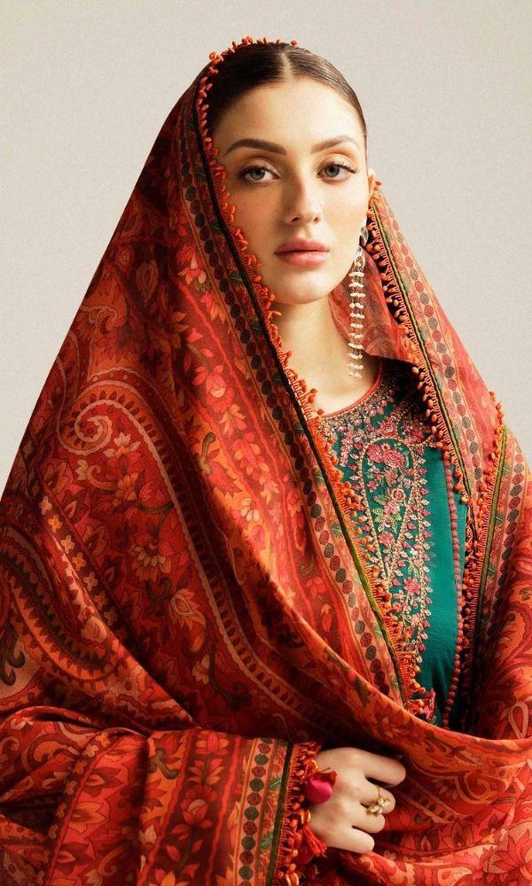 Hussain Rehar 1219 | Unstitched Airjet Lawn Suit
