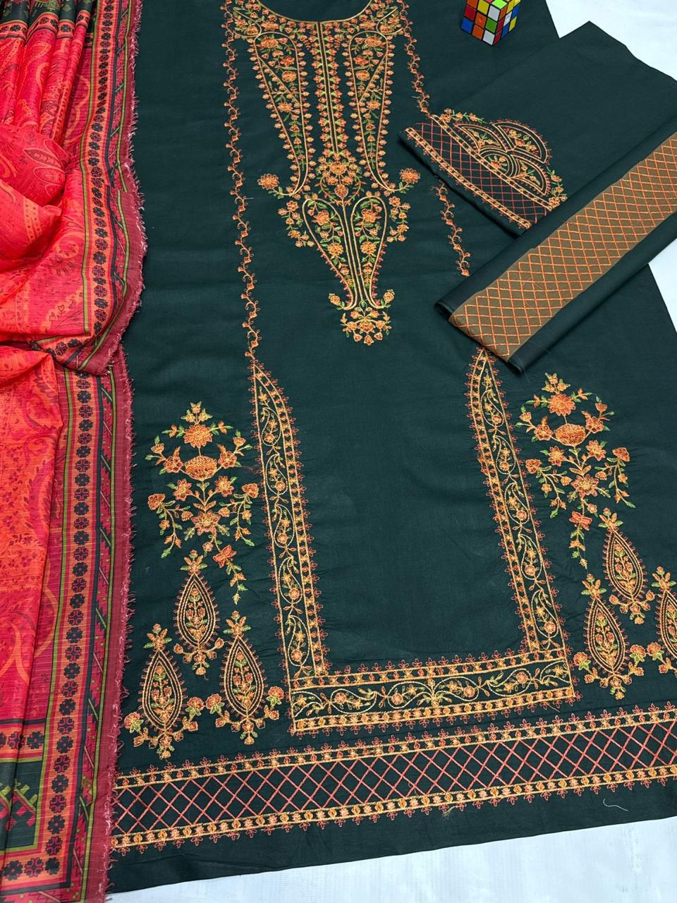 Hussain Rehar 1219 | Unstitched Airjet Lawn Suit