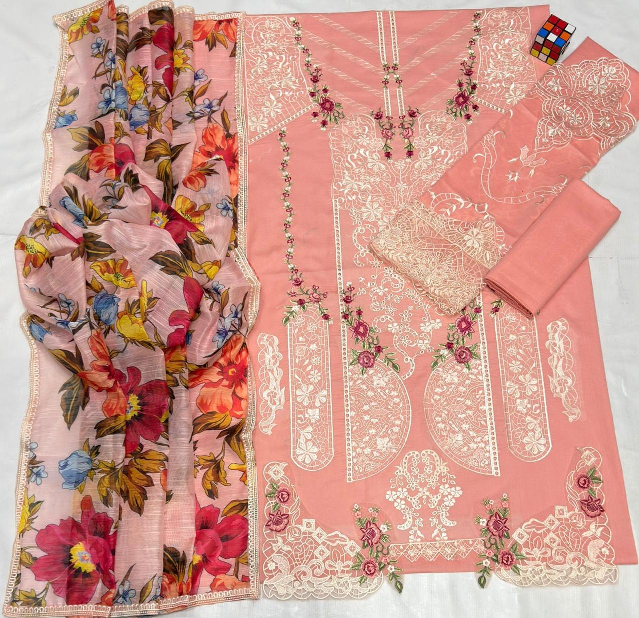 Elaf 1180 | Unstitched Airjet Lawn Suit