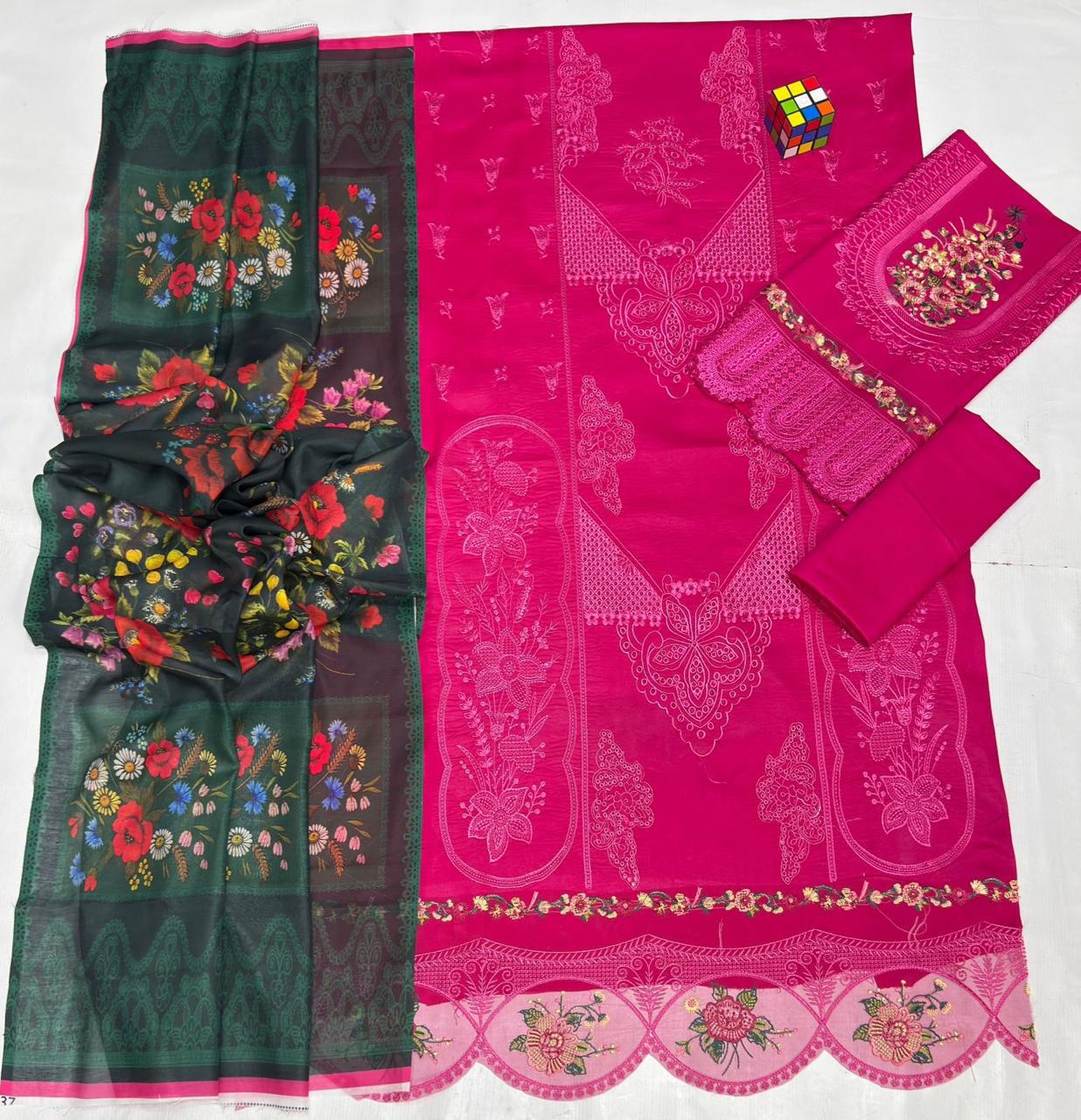 Saira Rizwan 1221 | Unstitched Airjet Lawn Suit