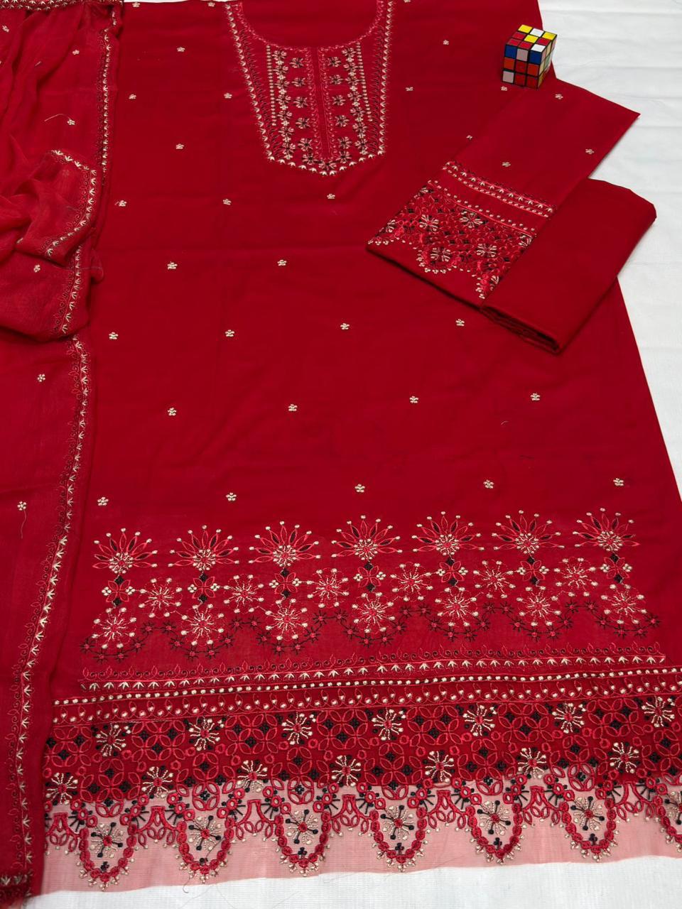Veezel 1211 | Unstitched Airjet Lawn Suit