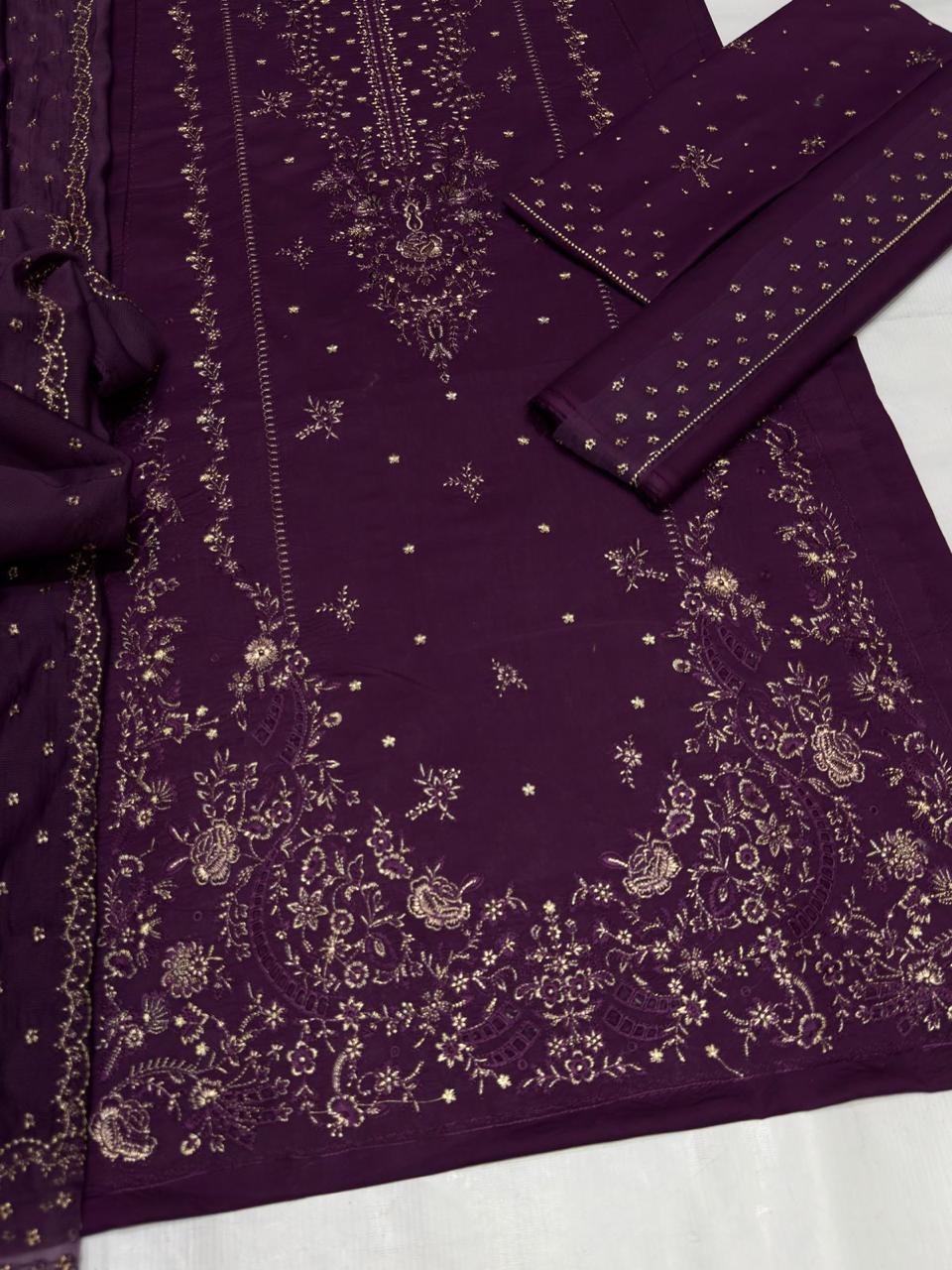 Farasha 1132 | Unstitched Airjet Lawn Suit