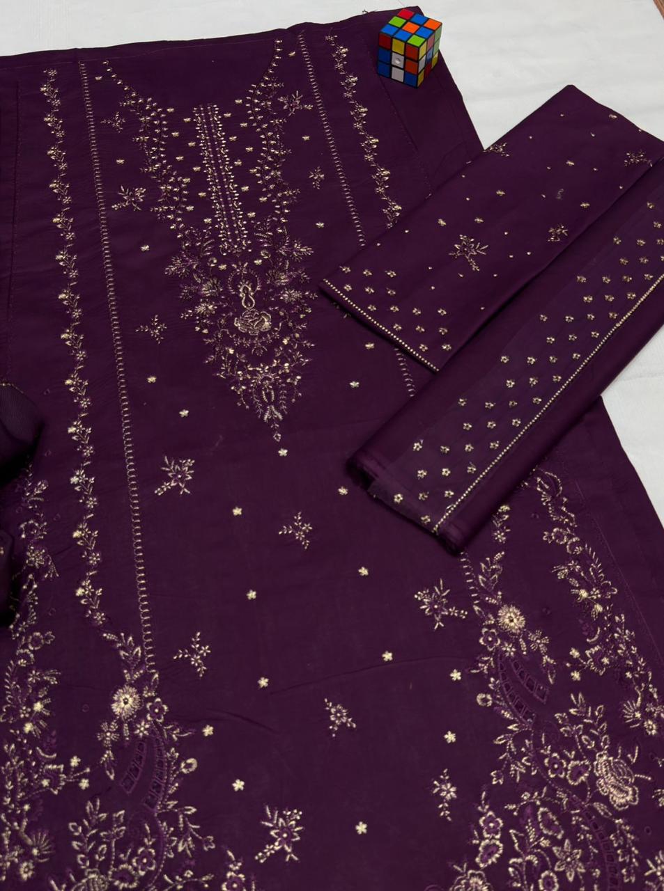 Farasha 1132 | Unstitched Airjet Lawn Suit