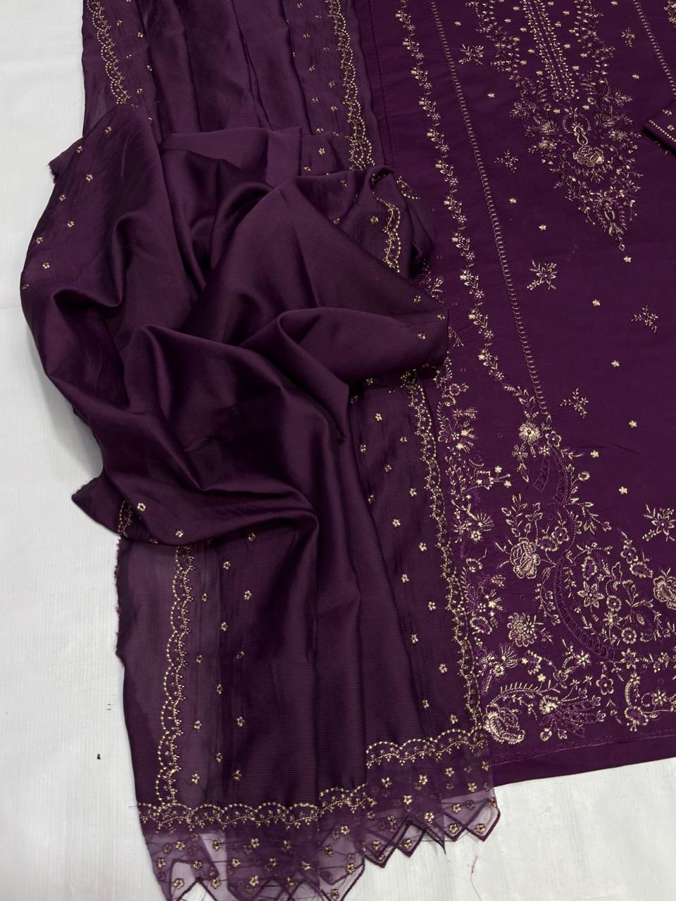 Farasha 1132 | Unstitched Airjet Lawn Suit