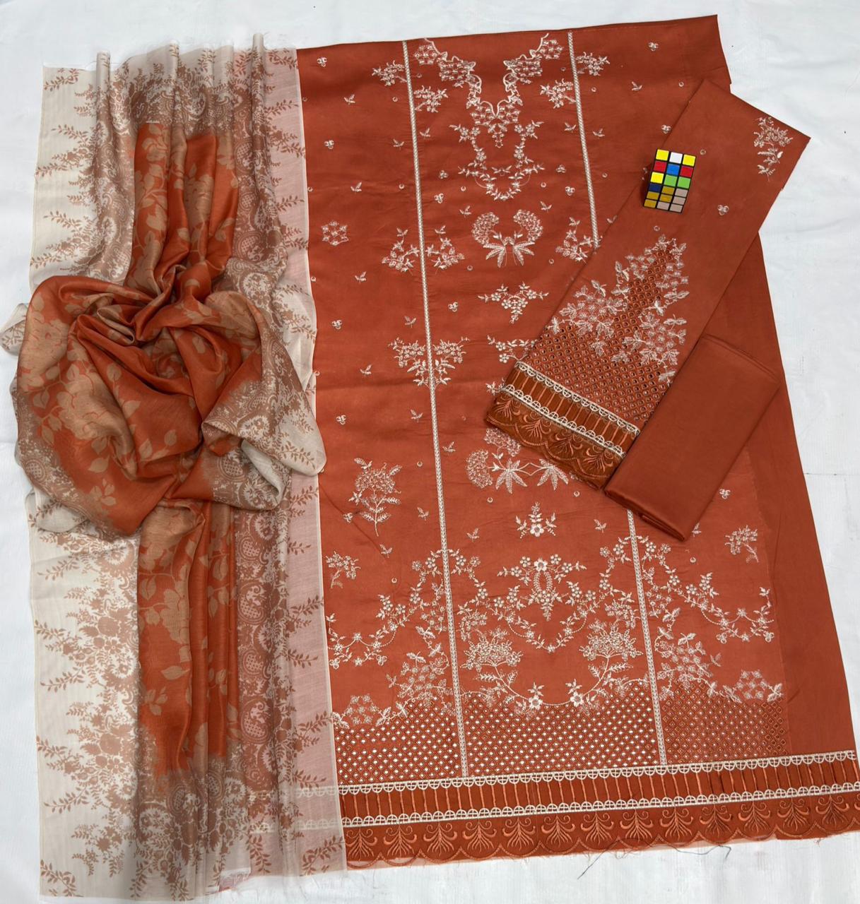 Hussain Rehar 123 | Unstitched Airjet Lawn Suit