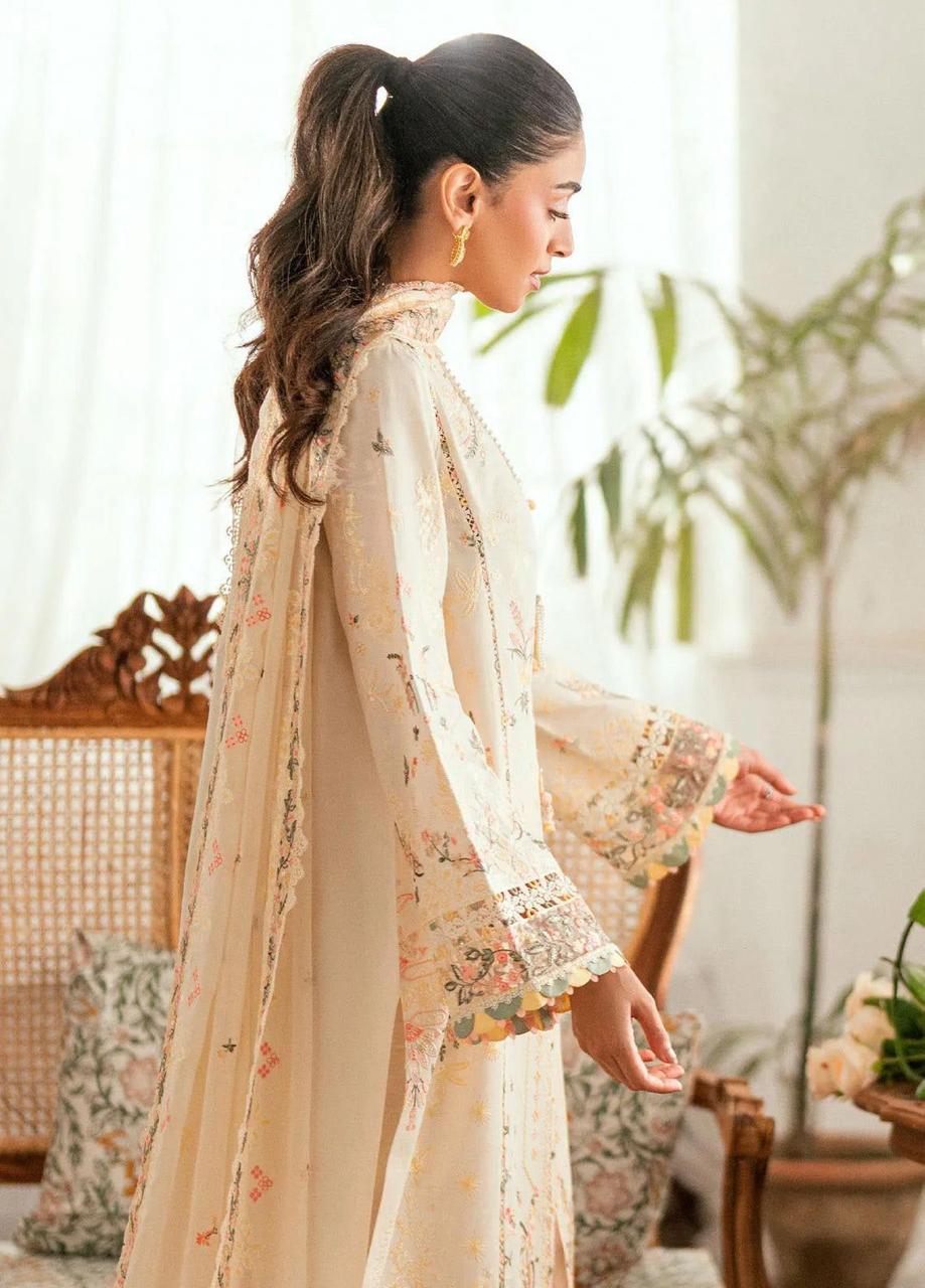 Qalamqar 1148 | Unstitched Airjet Lawn Suit