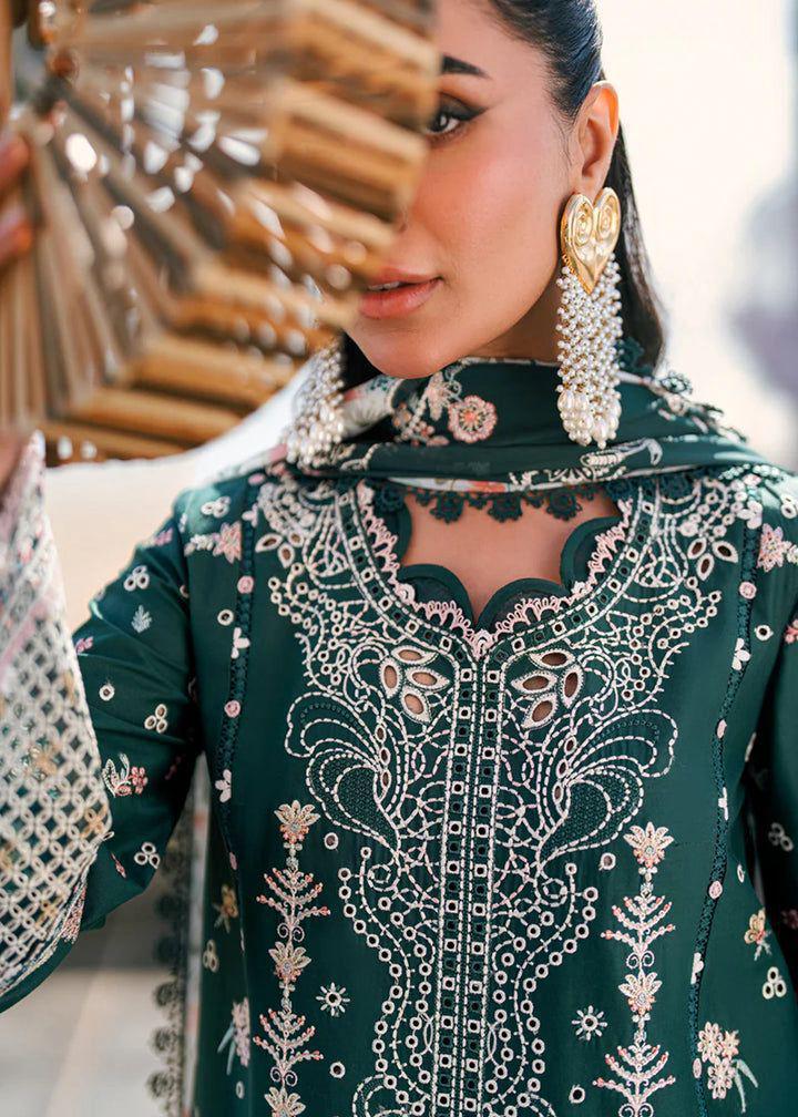 Qalamqar 1173 Summer Collection | Pure Airjet Lawn with Voil Print Dupatta & Heavy Embroidery