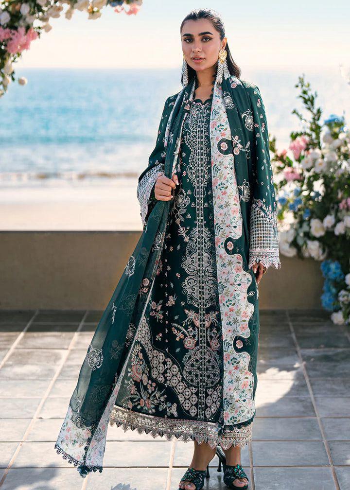 Qalamqar 1173 Summer Collection | Pure Airjet Lawn with Voil Print Dupatta & Heavy Embroidery