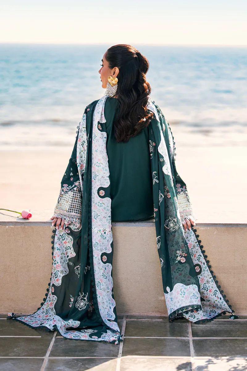 Qalamqar 1173 Summer Collection | Pure Airjet Lawn with Voil Print Dupatta & Heavy Embroidery